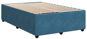 Estrutura de cama 120x200 cm veludo azul