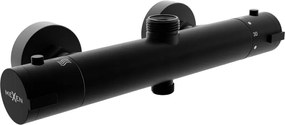 Mexen Kai misturadora termostática de duche, preta - 77150-70