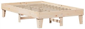 Cama sem colchão 120x190 cm madeira de pinho maciça