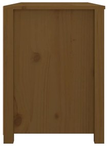 Armário de apoio 100x40x54 cm pinho maciço castanho mel
