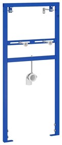 vidaXL Suporte de Parede para Banheiro Azul 50 x 17,5 x 136 cm Aço