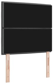 Cabeceira LED Design Linhas Cinza Escuro 90 cm Tecido