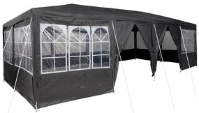 Tenda de Festa com 12 Laterais Antracite 8x4 m PE