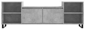 Móvel de TV 160x35x55 cm derivados de madeira cinzento cimento