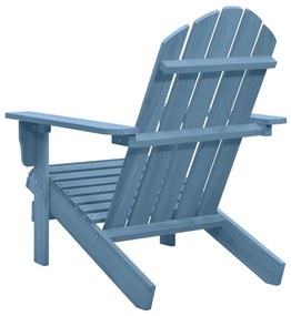 Cadeira Adirondack para jardim abeto maciço azul