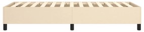 Estrutura de cama tecido 100x200 cm cor creme