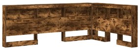 Cabeceira de armazenamento Carvalho fumado 120 cm