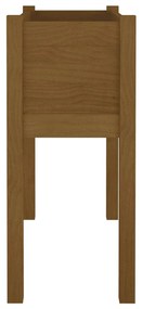 Vaso/floreira de jardim 70x31x70 cm pinho maciço castanho-mel