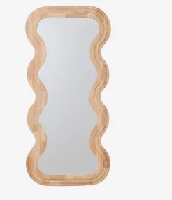 Espelho De Parede 85x180 Cm Em Madeira De Carvalho Lierta Castanho Roble - Sklum