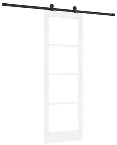 Porta Deslizante com Conjunto de Ferragens "ORKDAL" Branca 73.5x211 cm
