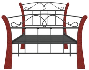 Estrutura de cama 90x200 cm metal preto