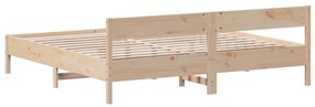 Cama sem colchão 180x200 cm madeira de pinho maciça