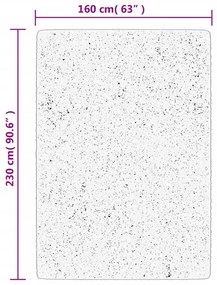 Tapete shaggy de pelo alto PAMPLONA 160x230 cm azul