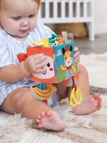 Cubo de atividades Selva - INFANTINO azul vivo estampado