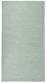 vidaXL Tapete de tecido plano para exterior 80x150 cm turquesa