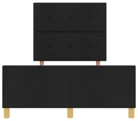Cama vidaXL Preta 120x190 cm em Tecido