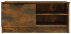 Móveis de TV 2 pcs 80x35x36,5 cm madeira proc. carvalho fumado