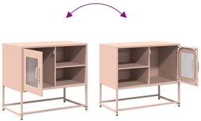Móvel de TV 68x39x60,5 cm aço rosa