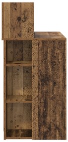 Mesa com Armazenamento Madeira Antiga 90x48x101.5 cm Madeira engenheir