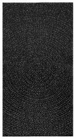 Tapete ZIZUR antracite 80x150 cm aspeto juta interior exterior
