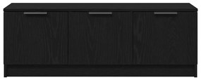 Armário para TV vidaXL Preto Carvalho 102x35x36,5 cm Madeira Engineere