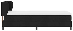 Camas Box Spring com Colchão Preto 90x190 cm Tecido
