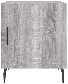 Mesa cabeceira 2pcs 40x40x50 cm madeira processada cinza sonoma