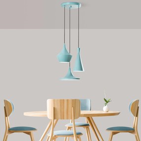 Candeeiro de Teto Tom – Turquesa – Ø45 cm