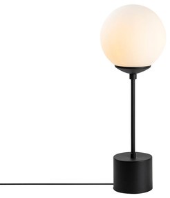 Candeeiro de Mesa Globo – Preto e Creme – 20 x 20 x 57 cm