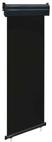 Toldo lateral para varanda 65x250 cm preto