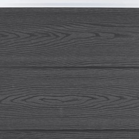 Conjunto de painéis de vedação 699x186 cm WPC cinzento