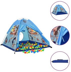 Tenda de brincar infantil 120x120x90 cm azul