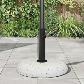 Base de Guarda-sol para Postes de 37/42/52/58mm em Concreto Branco de