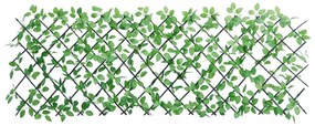  Treliça de hera artificial extensível 5 pcs 180x65 cm verde
