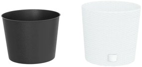 Vaso com interior removível 15 / 15,3 L vime PP branco