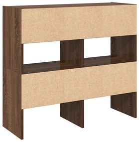 Sapateiras 2 pcs empilháveis 89,5x30x40 cm carvalho castanho