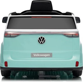 Carro elétrico para Crianças 12V Volkswagen ID BUZZ, Rodas Espuma EVA, assento couro ecológico Azul