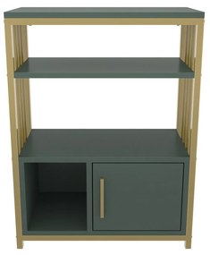 Estante Letos – Verde/Dourado – 60x80x29,6 cm