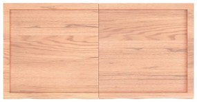 Tampo de mesa 120x60x(2-4) cm carvalho tratado castanho-claro