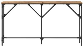 Mesa de Consola Madeira Antiga 140x23x75 cm Madeira Engenharia