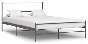 284686 vidaXL Estrutura de cama 120x200 cm metal cinzento
