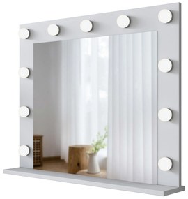 Espelho Decorativo em Aglomerado EF108 – Branco – 90x71,8x15 cm