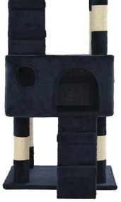 Árvore para gatos c/ postes arranhadores sisal 170 cm azul