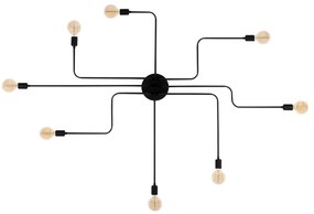 Chandelier Truva – Preto – Diâmetro 190 cm, Altura 15 cm