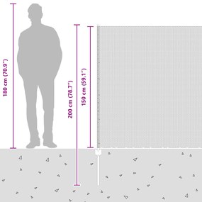 Postes de Cerca vidaXL 22 pcs U-Channel Cinza 150 cm Aço
