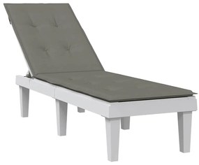 vidaXL Almofadão para cadeira terraço (75+105) x 50 x 4cm mesclado tecido