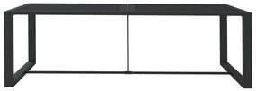 Mesa de jantar de exterior 120x60x66 cm alumínio antracite