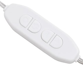 Iluminação de espelho c/ 8 lâmpadas LED branco quente e frio