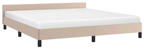 Estrutura cama c/ cabeceira sem colchão 180x200 cm cappuccino
