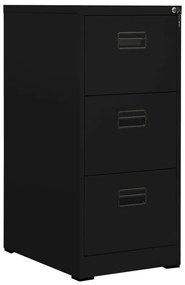 336276 vidaXL Arquivador 46x62x102,5 cm aço preto